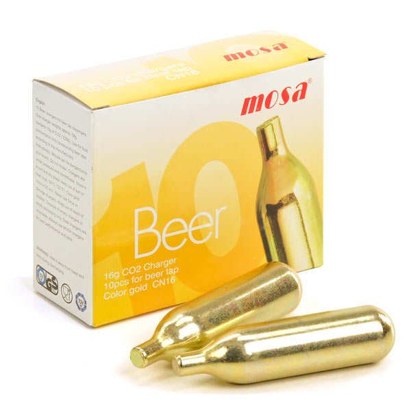 Cartouches de Gaz CO2 16g pour Tireuse à Bière – Mosa